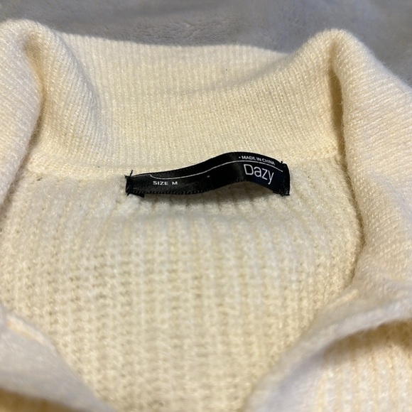 Pullover Sweater Striped Raglan Sleeve  Sweater Casual Knit Jumper Tops Size M - Picture 4 of 4